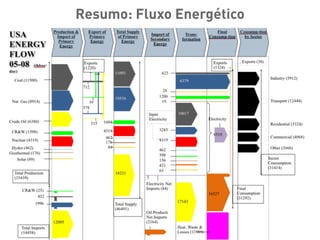 46
Resumo: Fluxo Energético
 