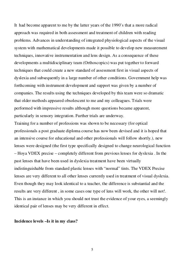 Dyspraxia in teenager picture