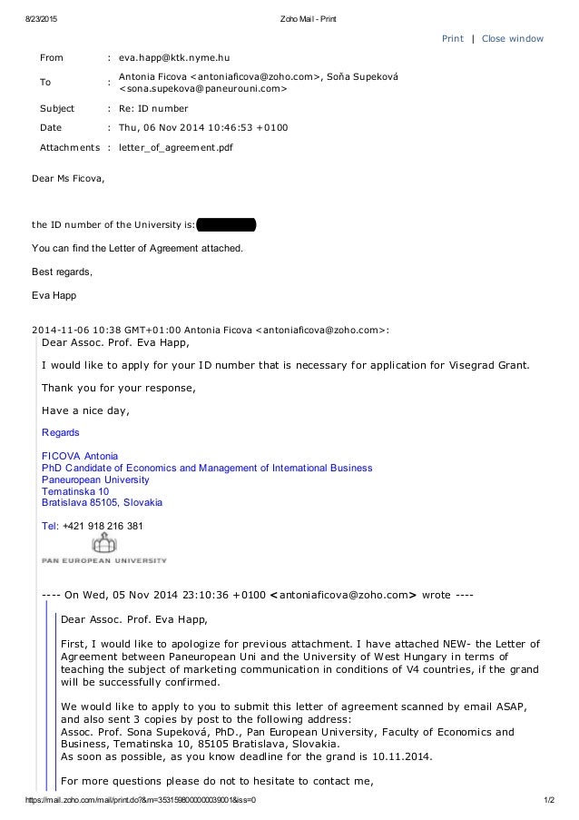 Email Communications for Visegrad Grand; Assoc. Prof. Happ Email Communications for Visegrad Grand; Assoc. Prof. Happ