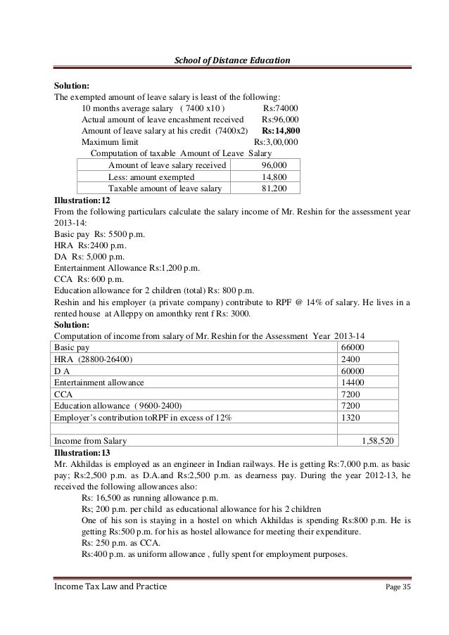 Income Tax(law and practice) (INDIA)