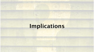 Implications
 
