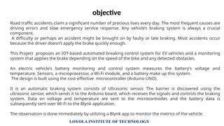 IOT BASED AUTOMATIC BREAKING CONTROL SYSTEM FOR EV VEHICLE AND ...