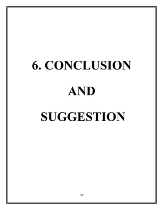 57
6. CONCLUSION
AND
SUGGESTION
 