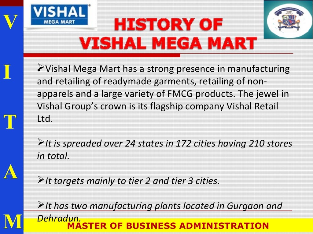 Vishal mega mart presentation 123
