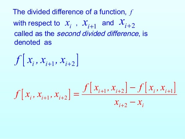 Newton Divided Difference Interpolation – GQNFRO