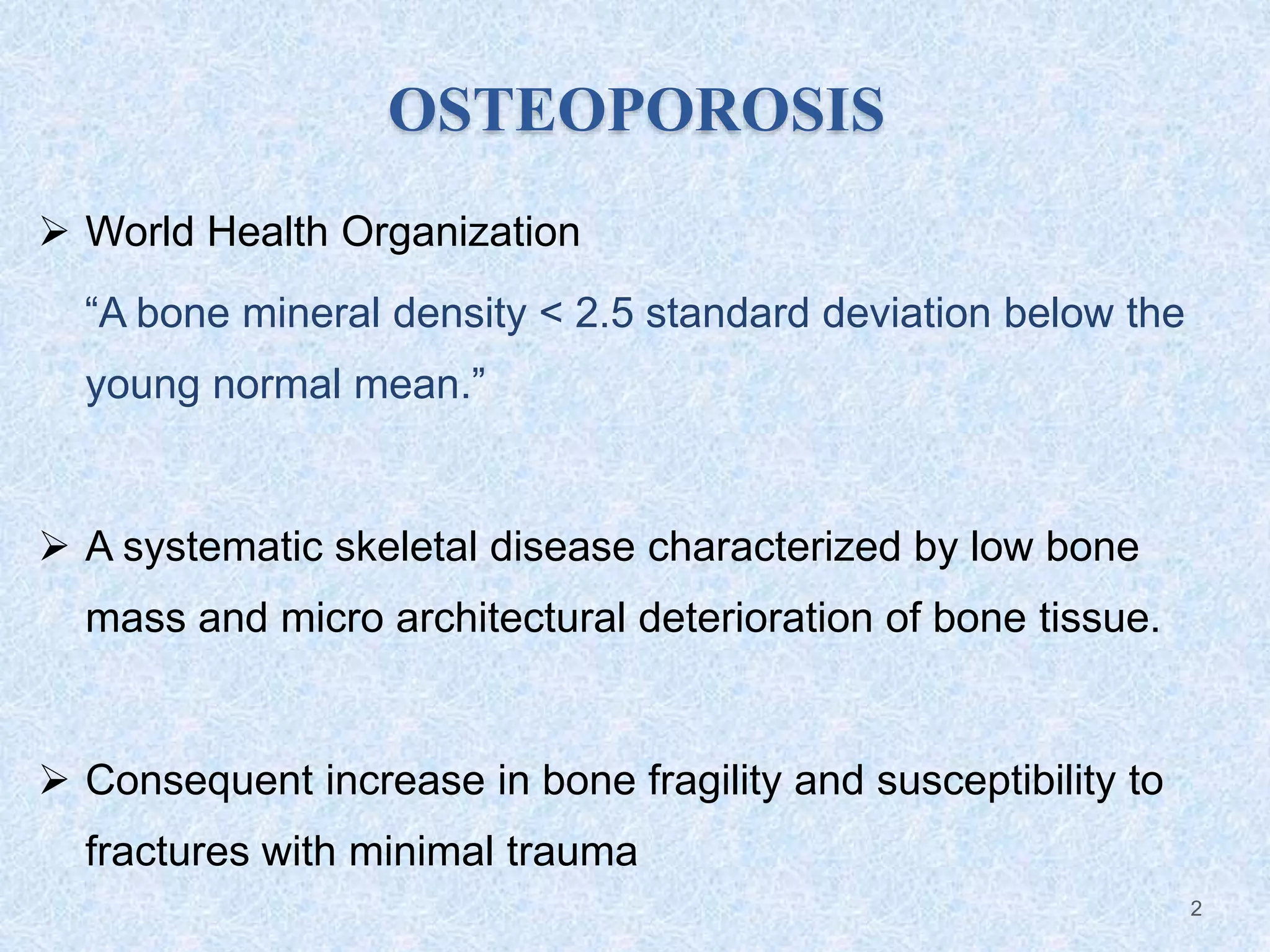 Pharmacotherapy of osteoporosis | PPT
