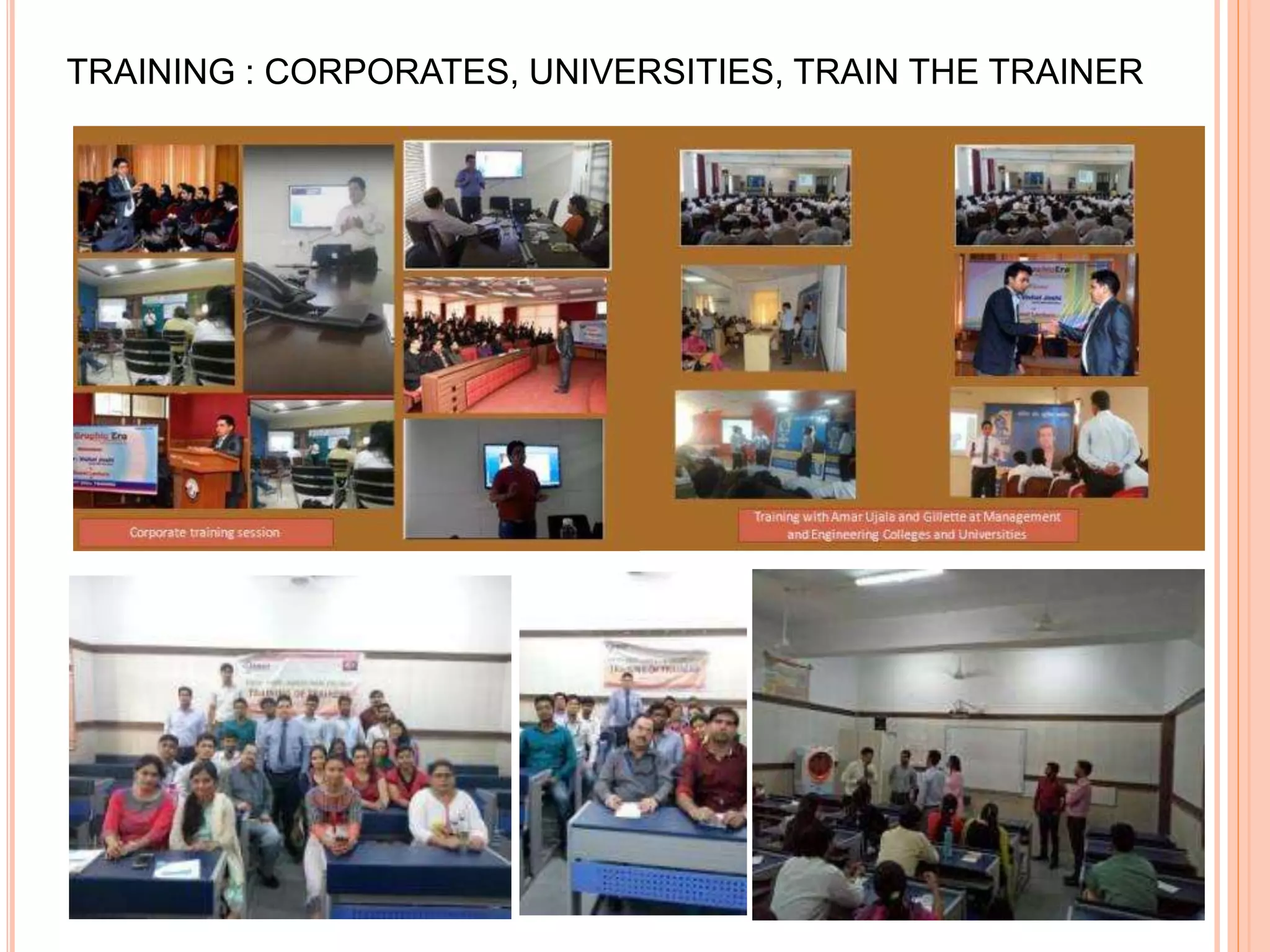 Soft Skills Trainings : Colleges, Universities, Corporates and Train the Trainer.TRAINING : CORPORATES, UNIVERSITIES, TRAIN THE TRAINER
 