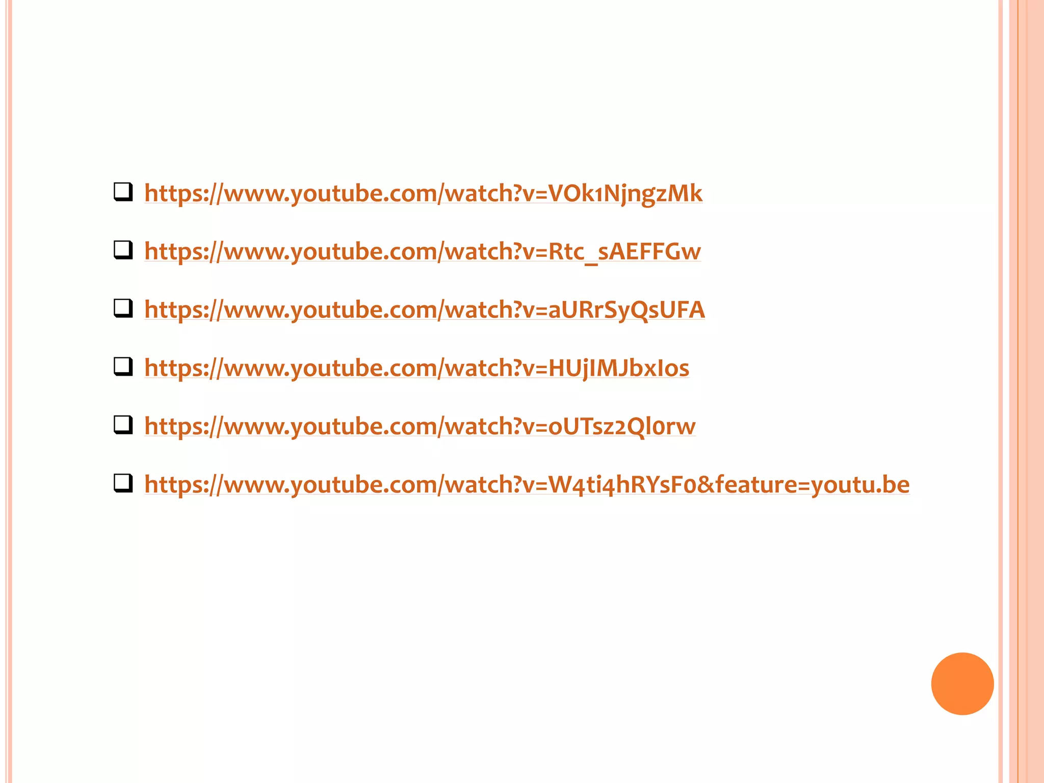  https://www.youtube.com/watch?v=VOk1NjngzMk
 https://www.youtube.com/watch?v=Rtc_sAEFFGw
 https://www.youtube.com/watch?v=aURrSyQsUFA
 https://www.youtube.com/watch?v=HUjIMJbxIos
 https://www.youtube.com/watch?v=oUTsz2Ql0rw
 https://www.youtube.com/watch?v=W4ti4hRYsF0&feature=youtu.be
Important Link for Training Video’s :
 