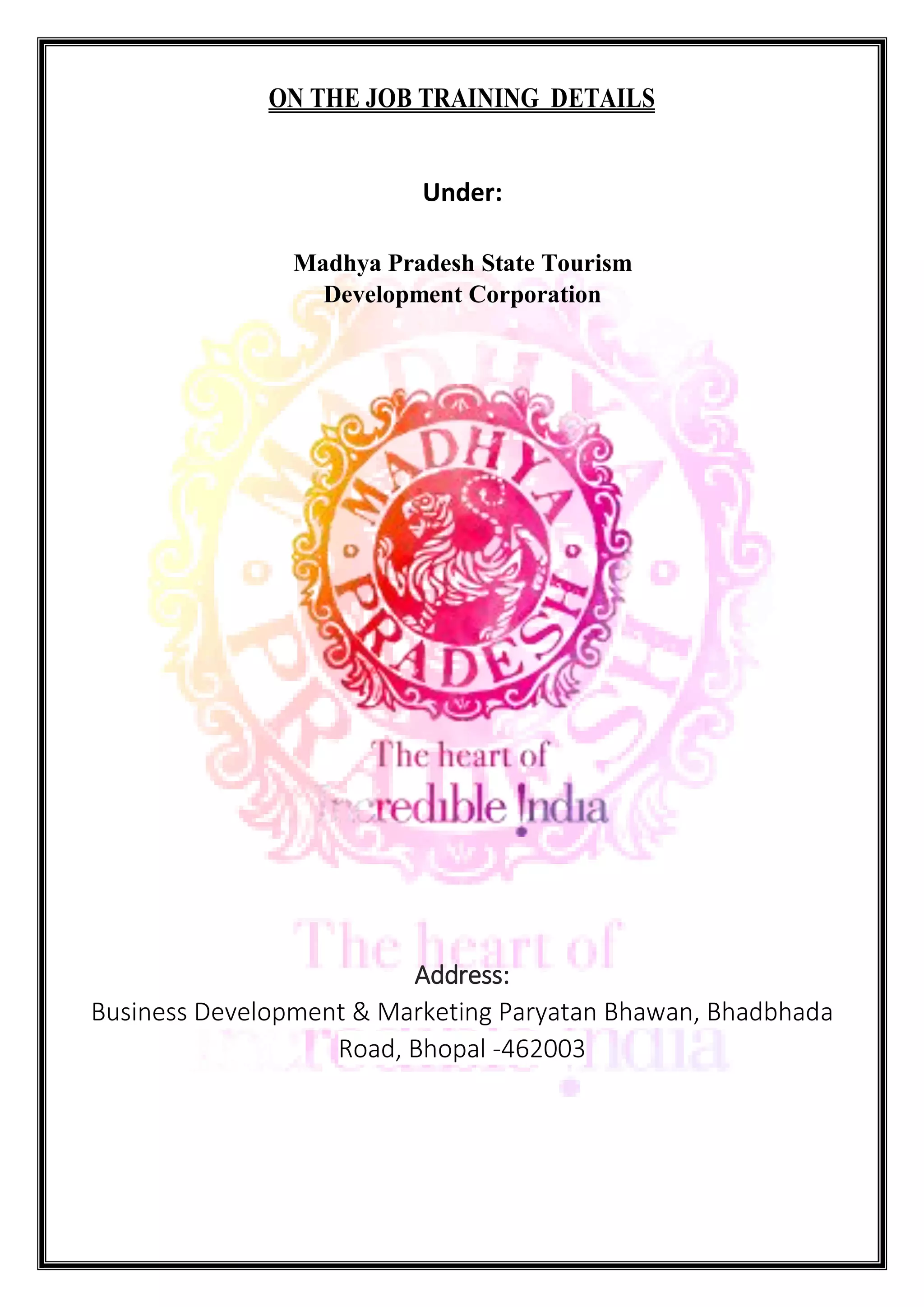 Mpstdc On the job Training (OJT) report | PDF
