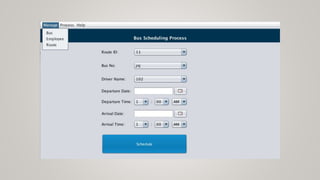 bus scheduler | PPTX