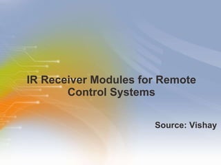 IR Receiver Modules for Remote Control Systems ,[object Object]