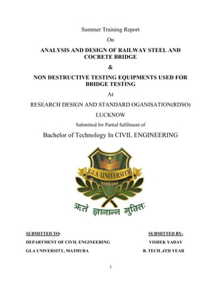 ANALYSIS AND DESIGN OF RAILWAY STEEL AND COCRETE BRIDGE & NON ...