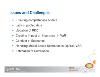 SAS Operations Risk Solutions | PDF