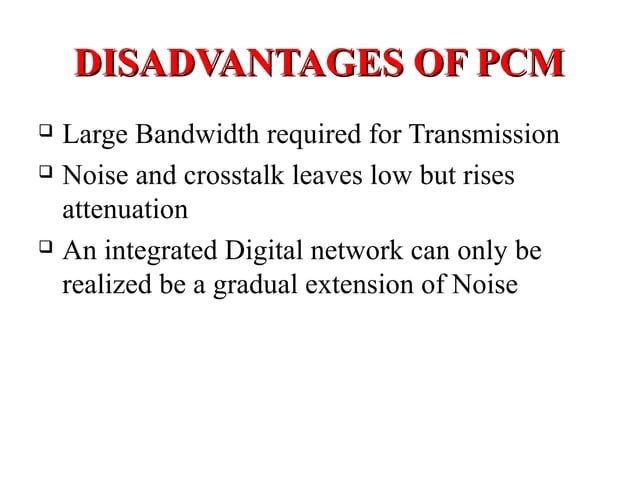 PULSE CODE MODULATION (PCM) | PPT