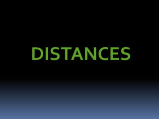 DISTANCES 
 