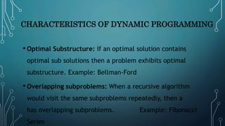Elements of Dynamic Programming | PPT
