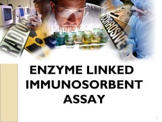 ENZYME LINKED
IMMUNOSORBENT
     ASSAY
                 2
 