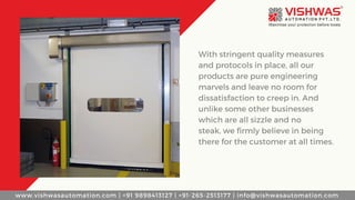 Industrial High Speed Roll Up Doors | Commercial High Speed Doors ...