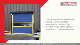 Industrial High Speed Roll Up Doors | Commercial High Speed Doors ...