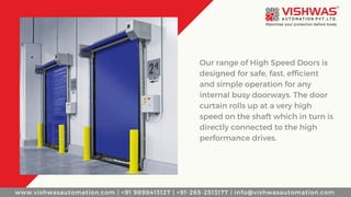 Industrial High Speed Roll Up Doors | Commercial High Speed Doors ...