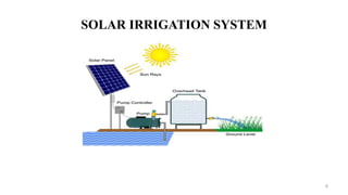 SOLAR IRRIGATION SYSTEM
6
 