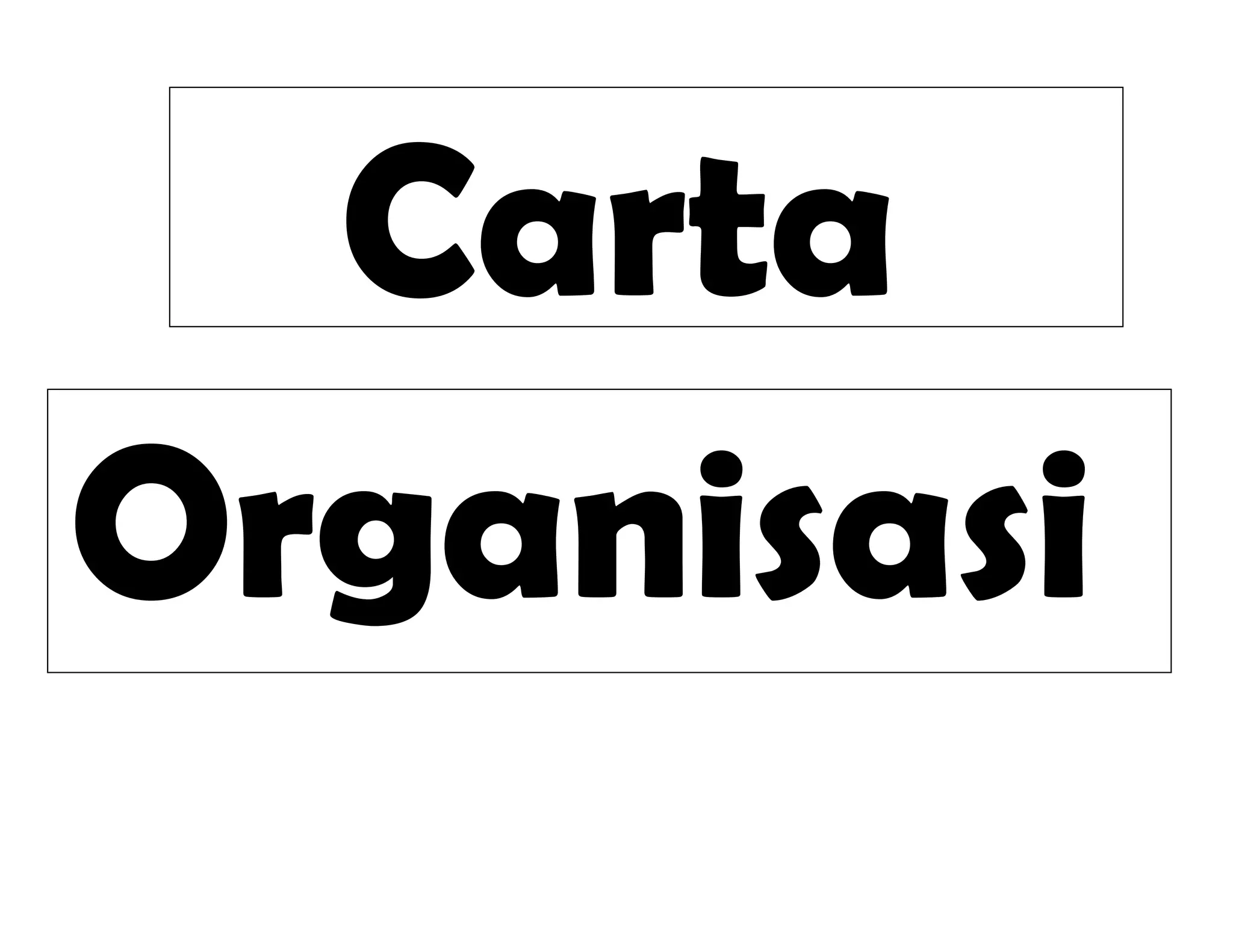 Carta
Organisasi