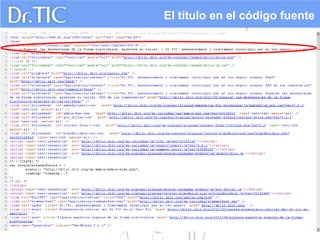 El título en el código fuente
 