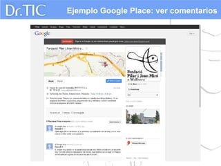 Ejemplo Google Place: ver comentarios
 