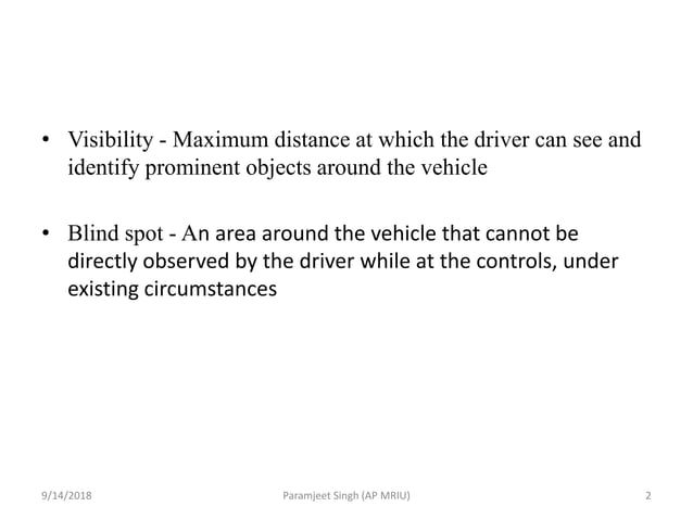 Visibility | PPT