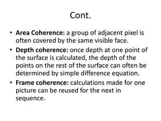 Visible surface determination | PPTX