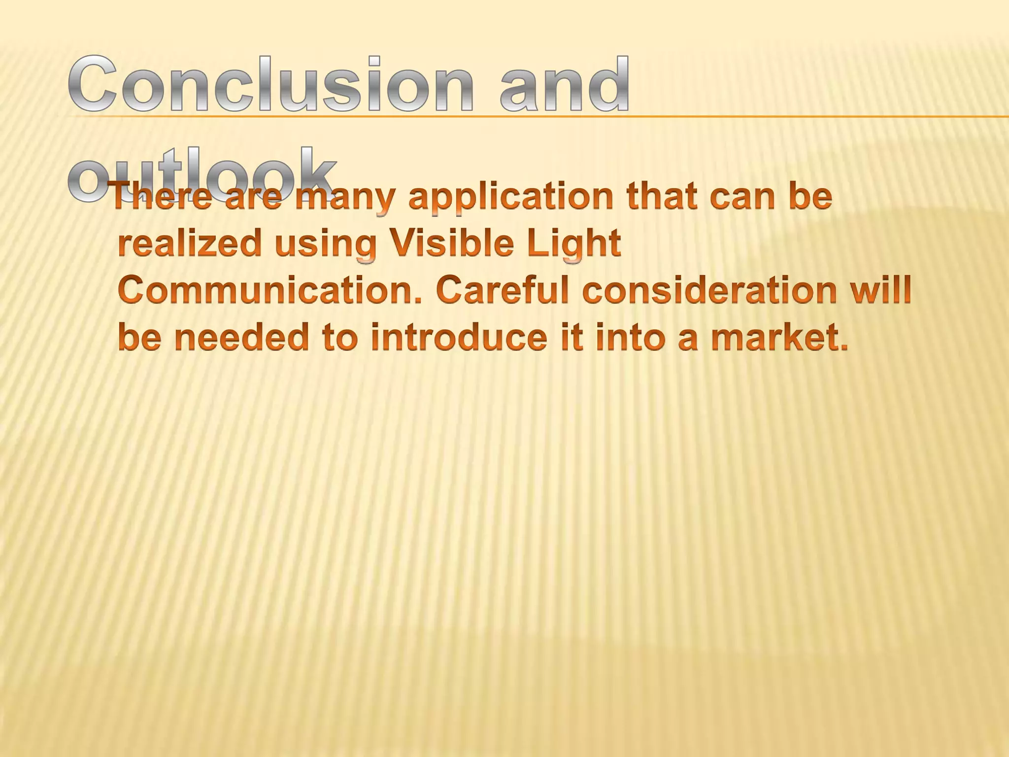 Visible light communication