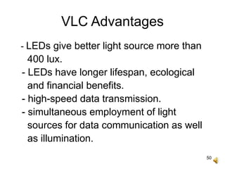 Visible light communication (vlc) systems | PPT