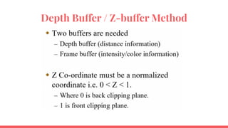 Visible surface detection | PPT