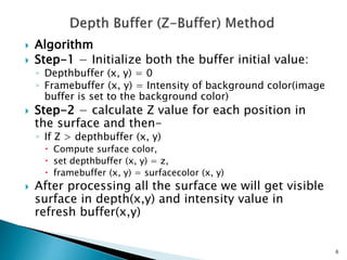 Visible surface identification | PPT