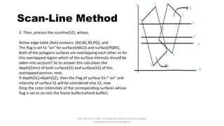 Visible Surfacte Detection Methods - Z-Buffer and Scanline methods.pptx ...