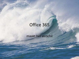 Office 365 maakt het verschil 