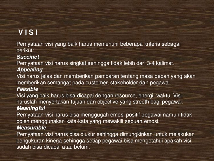 Visi Misi Goal Objective Recovered