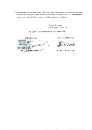 Visi misi prabowo-hatta