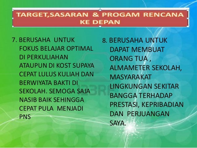 Visi Misi Progam Dan Rencana Saya Kedepan