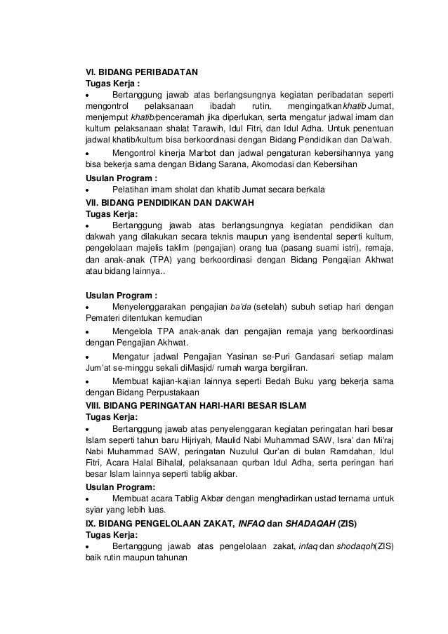 Visi misi & progja dkm