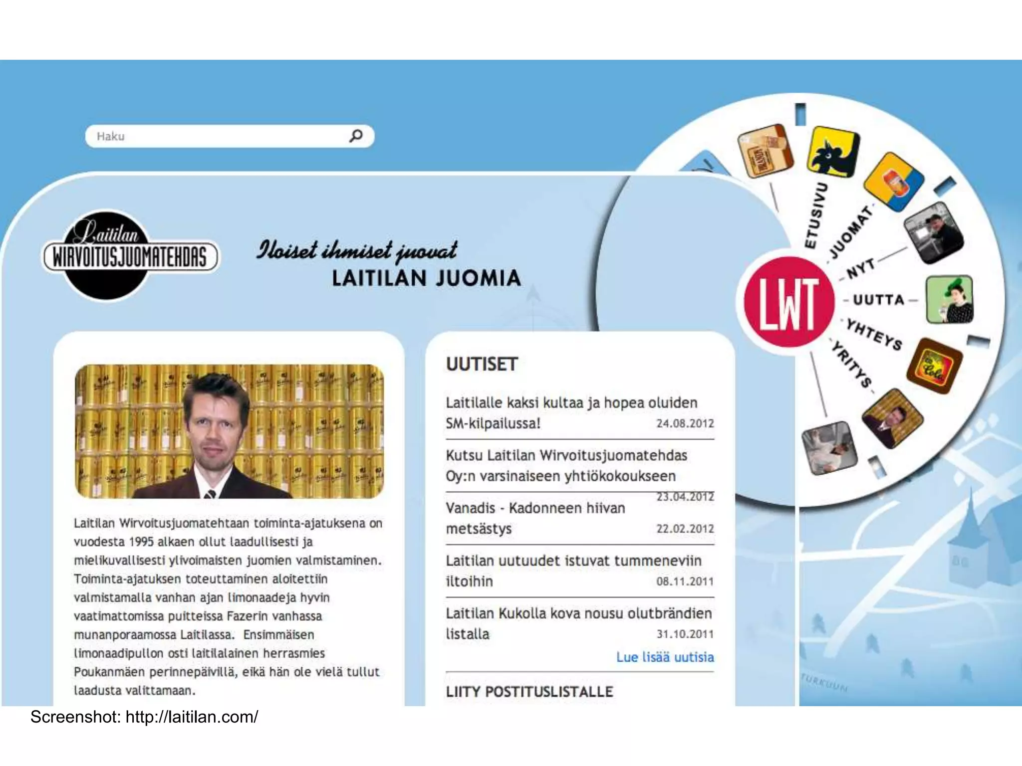 Screenshot: http://laitilan.com/
 