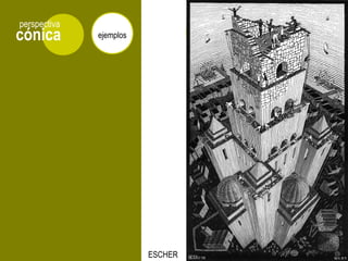 cónica
perspectiva
ejemplos
ESCHER
 