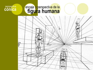 cónica
perspectiva
figura humana
encaje y perspectiva de la
 