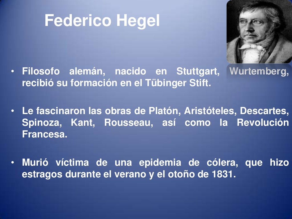Visión de la historia para hegel