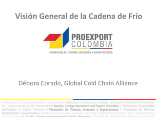 Visión General de la Cadena de Frío
Débora Corado, Global Cold Chain Alliance
 