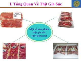 I. Tổng Quan Về Thịt Gia Súc Một số sản phẩm thịt gia súc  tươi đóng gói 
