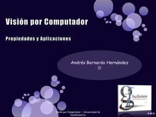 Visión por ComputadorPropiedades y Aplicaciones Andrés Bernardo Hernández  Visión por Computador :: Universidad de Cundinamarca 