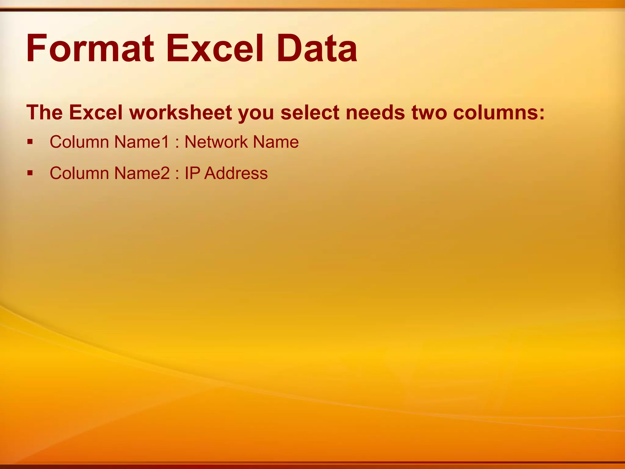 Shows server data in a clear, comprehensive diagramSelect a Data SourceSelect the data source that describes the computers you want to monitor.