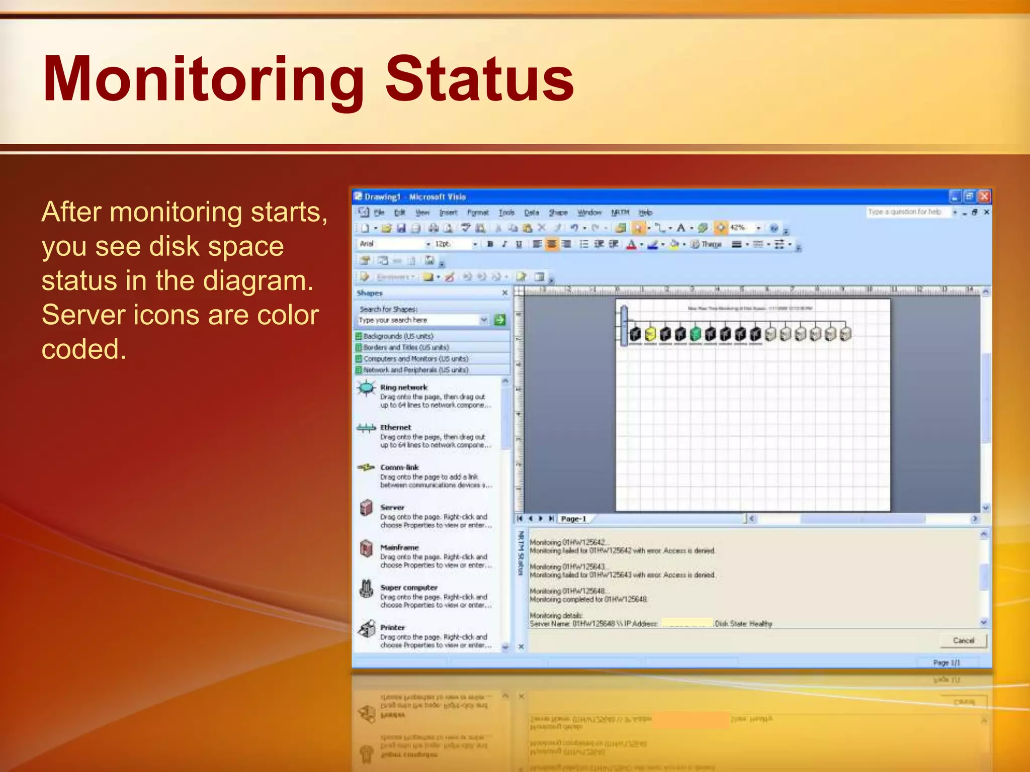Set colorsYou can select options to set the color of machines based on threshold values.