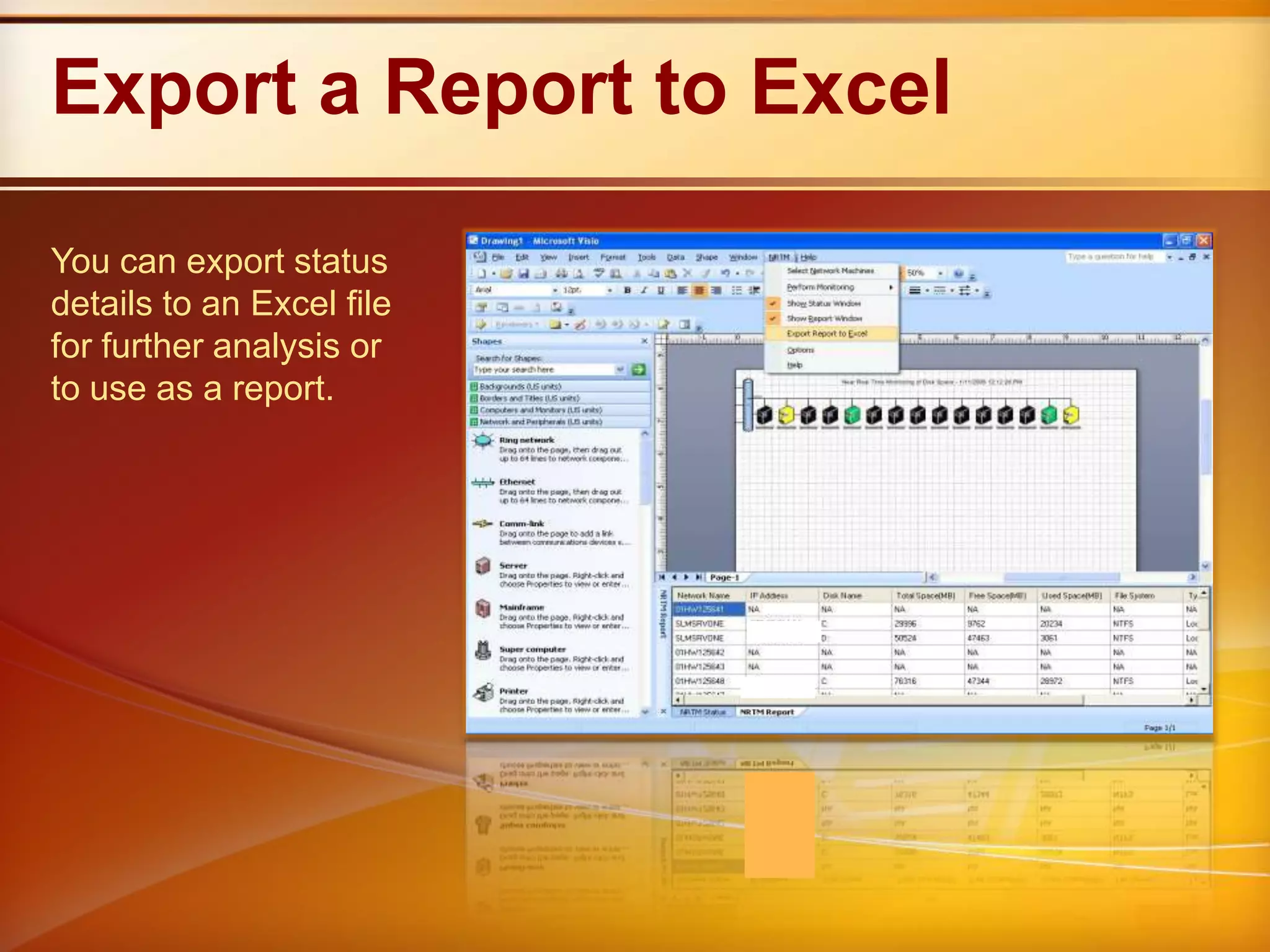 Monitoring CompletedAfter monitoring is completed, you see a report.